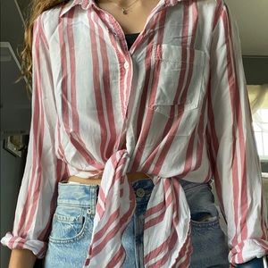 AE Stripped button down shirt (oversized)